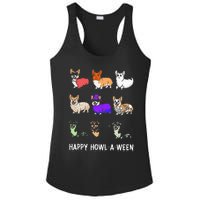 Funny Corgi Dog Halloween Happy Howloween Ladies PosiCharge Competitor Racerback Tank