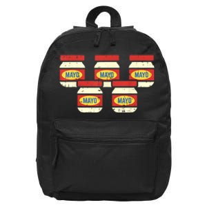 Funny Cinco De Mayo Mayonnaise Foodie Mexican Fiesta 16 in Basic Backpack