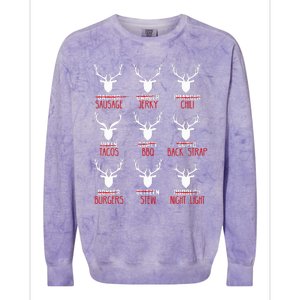 Funny Christmas Deer Hunters All Of SantaS Reindeer Colorblast Crewneck Sweatshirt