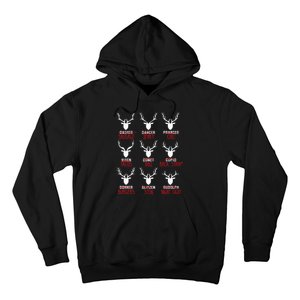 Funny Christmas Deer Hunters All Of SantaS Reindeer Hoodie