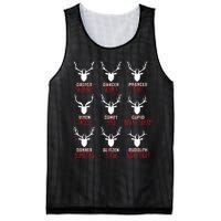 Funny Christmas Deer Hunters All Of SantaS Reindeer Mesh Reversible Basketball Jersey Tank