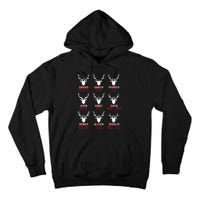 Funny Christmas Deer Hunters All Of SantaS Reindeer Tall Hoodie