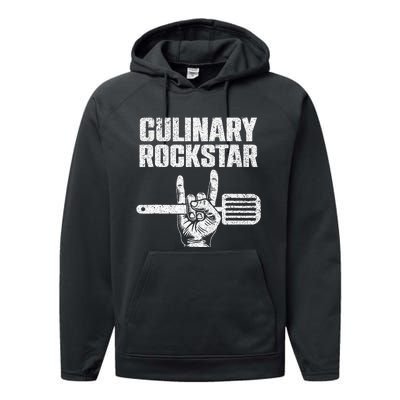 Funny Culinary Design For Chef Cook Culinary Lover Performance Fleece Hoodie