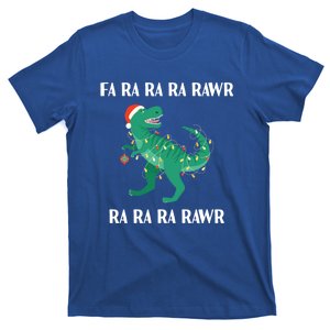 Funny Christmas Dinosaur Fa Ra Ra Rawr Xmas Tree Rex Jingle Gift T-Shirt