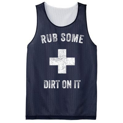 Funny Coach Dad Mom Rub Some Dirt On It Sports Saying Idiom Mesh Reversible Basketball Jersey Tank