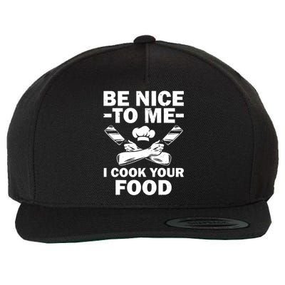 Funny Chef Design Cooking Culinary Cook Chef Wool Snapback Cap