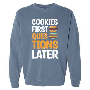 Funny Cookie Design For Christmas Cookie Baking Crew Meaningful Gift Garment-Dyed Sweatshirt