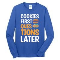 Funny Cookie Design For Christmas Cookie Baking Crew Meaningful Gift Tall Long Sleeve T-Shirt