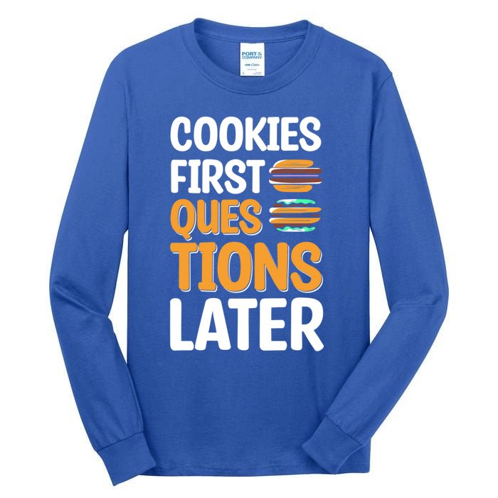 Funny Cookie Design For Christmas Cookie Baking Crew Meaningful Gift Tall Long Sleeve T-Shirt