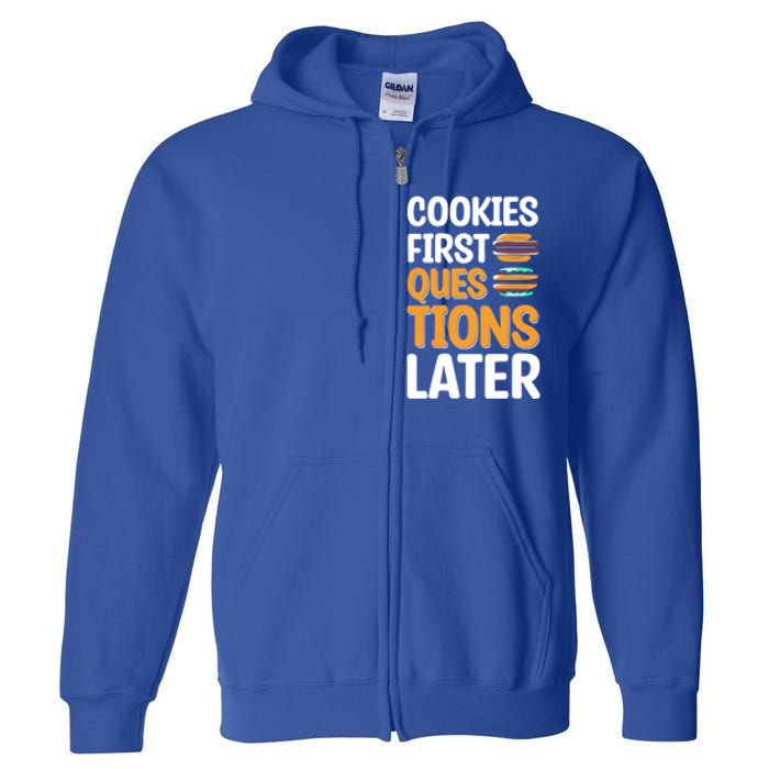 Funny Cookie Design For Christmas Cookie Baking Crew Meaningful Gift Full Zip Hoodie