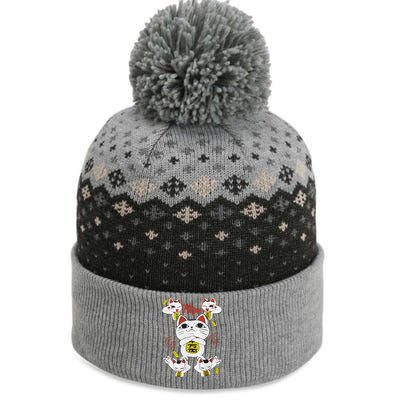 Funny Cat Dan Da Dan Gift Exclusive The Baniff Cuffed Pom Beanie