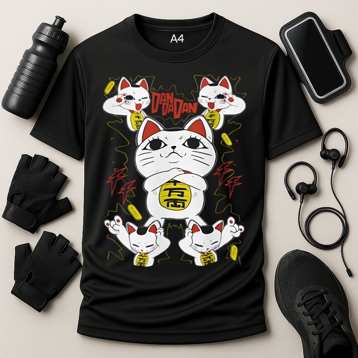 Funny Cat Dan Da Dan Gift Exclusive Cooling Performance Crew T-Shirt
