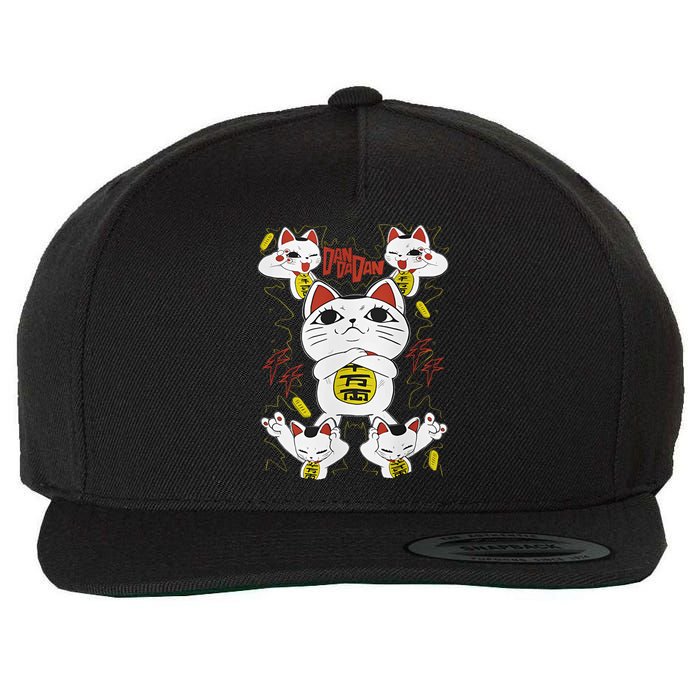 Funny Cat Dan Da Dan Gift Exclusive Wool Snapback Cap