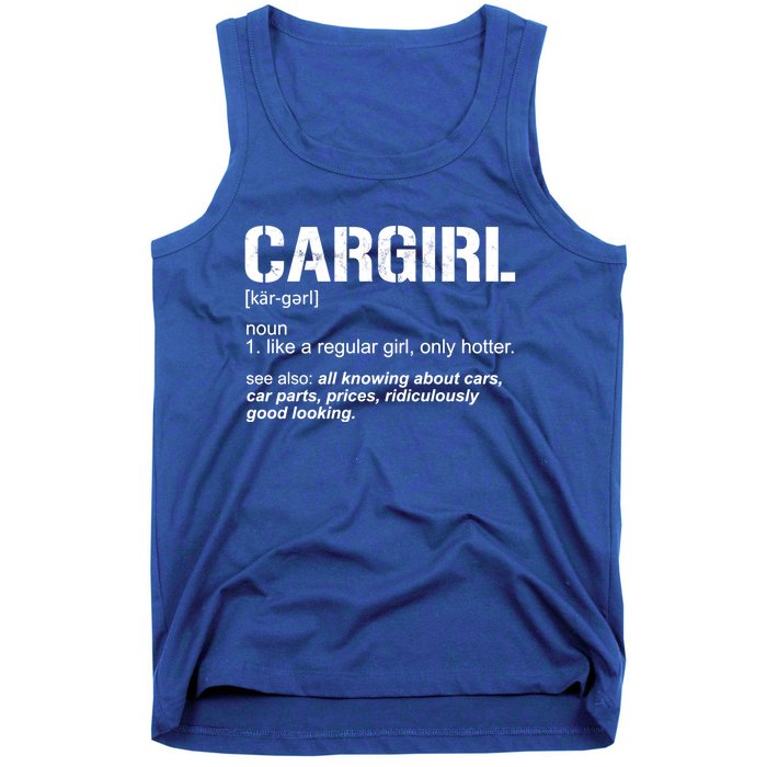 Funny Car Definition Car Parts Car Lover Hotter Car Gift Tank Top