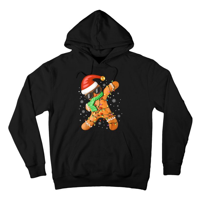 Funny Christmas Dabbing Gingerbread Xmas Pajamas Hoodie