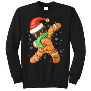 Funny Christmas Dabbing Gingerbread Xmas Pajamas Sweatshirt