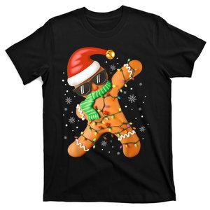 Funny Christmas Dabbing Gingerbread Xmas Pajamas T-Shirt