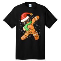 Funny Christmas Dabbing Gingerbread Xmas Pajamas Tall T-Shirt