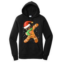 Funny Christmas Dabbing Gingerbread Xmas Pajamas Women's Pullover Hoodie