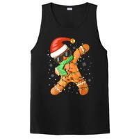 Funny Christmas Dabbing Gingerbread Xmas Pajamas PosiCharge Competitor Tank