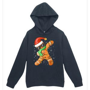 Funny Christmas Dabbing Gingerbread Xmas Pajamas Urban Pullover Hoodie