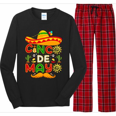 Festive Cinco De Mayo Celebration Graphic Long Sleeve Pajama Set