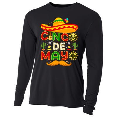 Festive Cinco De Mayo Celebration Graphic Cooling Performance Long Sleeve Crew