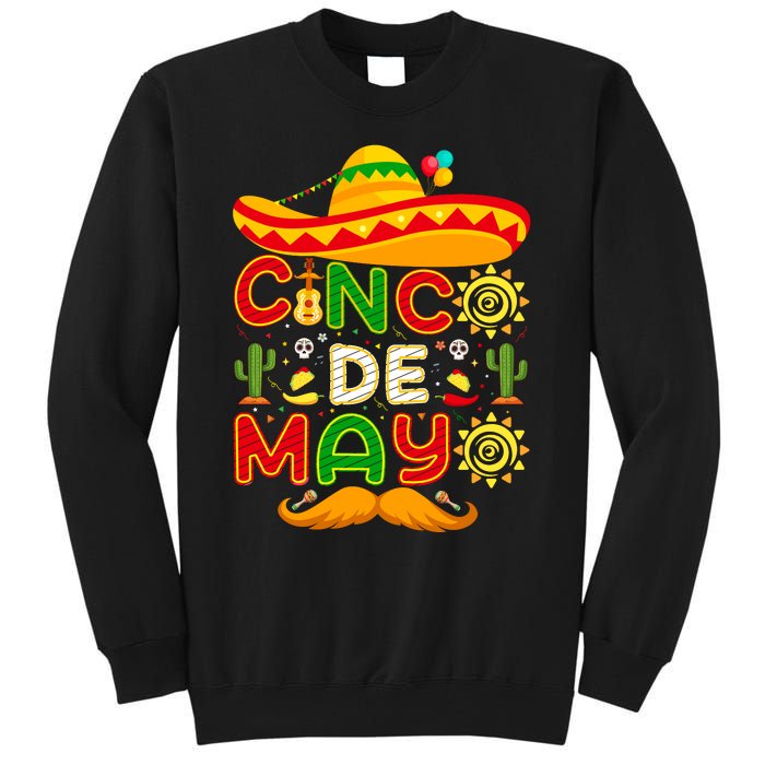 Festive Cinco De Mayo Celebration Graphic Tall Sweatshirt