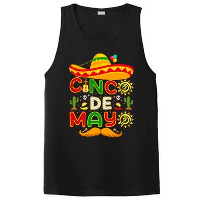 Festive Cinco De Mayo Celebration Graphic PosiCharge Competitor Tank