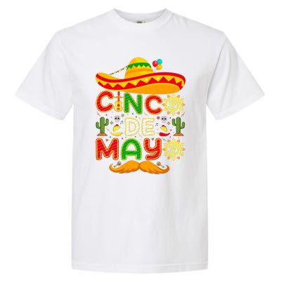 Festive Cinco De Mayo Celebration Graphic Garment-Dyed Heavyweight T-Shirt