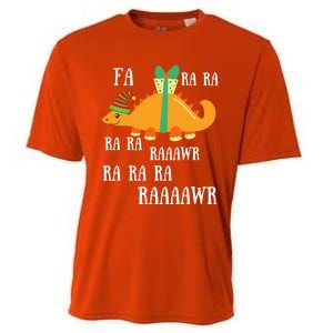 Funny Cute Dinosaur Fa Ra Ra Rawr Rawr Christmas Stegosaurus Meaningful Gift Cooling Performance Crew T-Shirt