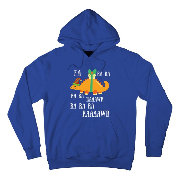 Funny Cute Dinosaur Fa Ra Ra Rawr Rawr Christmas Stegosaurus Meaningful Gift Hoodie