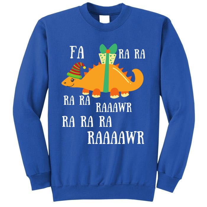 Funny Cute Dinosaur Fa Ra Ra Rawr Rawr Christmas Stegosaurus Meaningful Gift Sweatshirt