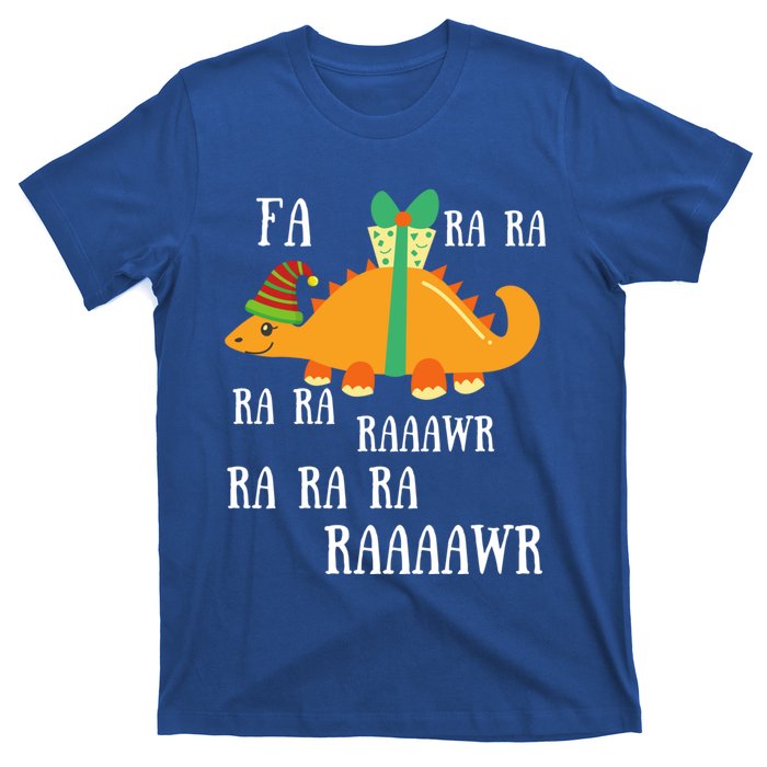 Funny Cute Dinosaur Fa Ra Ra Rawr Rawr Christmas Stegosaurus Meaningful Gift T-Shirt