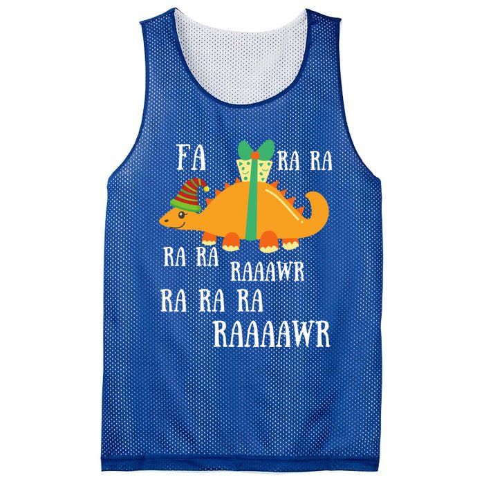 Funny Cute Dinosaur Fa Ra Ra Rawr Rawr Christmas Stegosaurus Meaningful Gift Mesh Reversible Basketball Jersey Tank