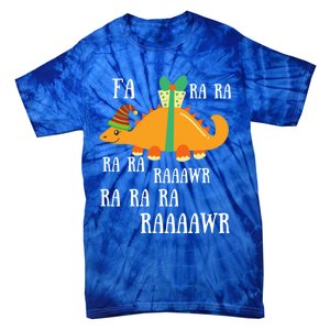 Funny Cute Dinosaur Fa Ra Ra Rawr Rawr Christmas Stegosaurus Meaningful Gift Tie-Dye T-Shirt