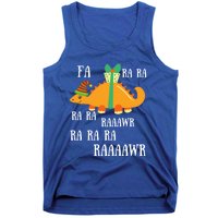 Funny Cute Dinosaur Fa Ra Ra Rawr Rawr Christmas Stegosaurus Meaningful Gift Tank Top