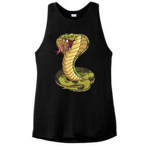 Funny Cobra Design For Men Women King Snake Cobra Lover Ladies PosiCharge Tri-Blend Wicking Tank