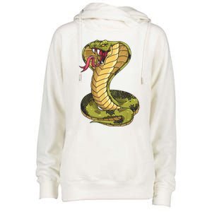 Funny Cobra Design For Men Women King Snake Cobra Lover Womens Funnel Neck Pullover Hood