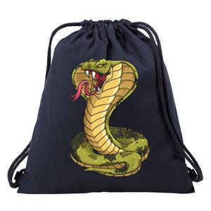 Funny Cobra Design For Men Women King Snake Cobra Lover Drawstring Bag