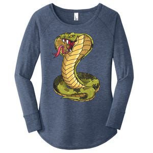 Funny Cobra Design For Men Women King Snake Cobra Lover Women's Perfect Tri Tunic Long Sleeve Shirt