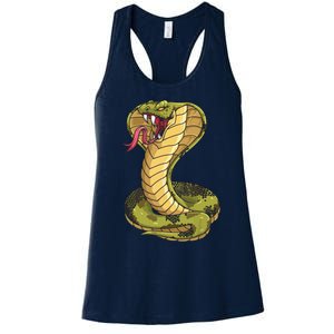 Funny Cobra Design For Men Women King Snake Cobra Lover Women's Racerback Tank