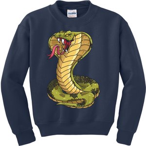 Funny Cobra Design For Men Women King Snake Cobra Lover Kids Sweatshirt