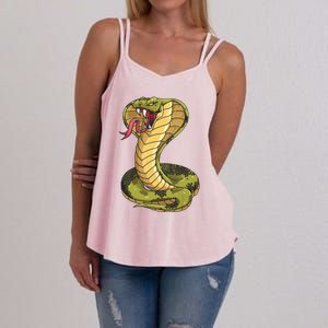 Funny Cobra Design For Men Women King Snake Cobra Lover Women's Strappy Tank