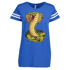 Funny Cobra Design For Men Women King Snake Cobra Lover Enza Ladies Jersey Football T-Shirt