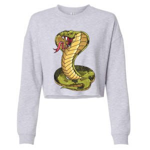 Funny Cobra Design For Men Women King Snake Cobra Lover Cropped Pullover Crew