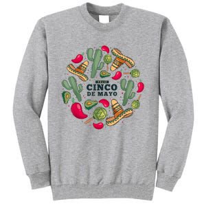 Feliz Cinco De Mayo Party, Mexican Holiday ,5 De Mayo Fiesta Tall Sweatshirt