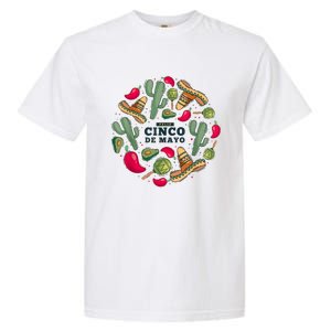 Feliz Cinco De Mayo Party, Mexican Holiday ,5 De Mayo Fiesta Garment-Dyed Heavyweight T-Shirt