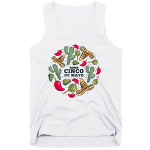 Feliz Cinco De Mayo Party, Mexican Holiday ,5 De Mayo Fiesta Tank Top