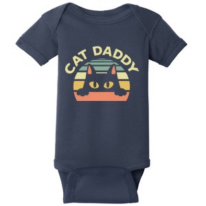 Funny Cat Daddy Cat Enthusiast Feline Lover Father Animal Baby Bodysuit